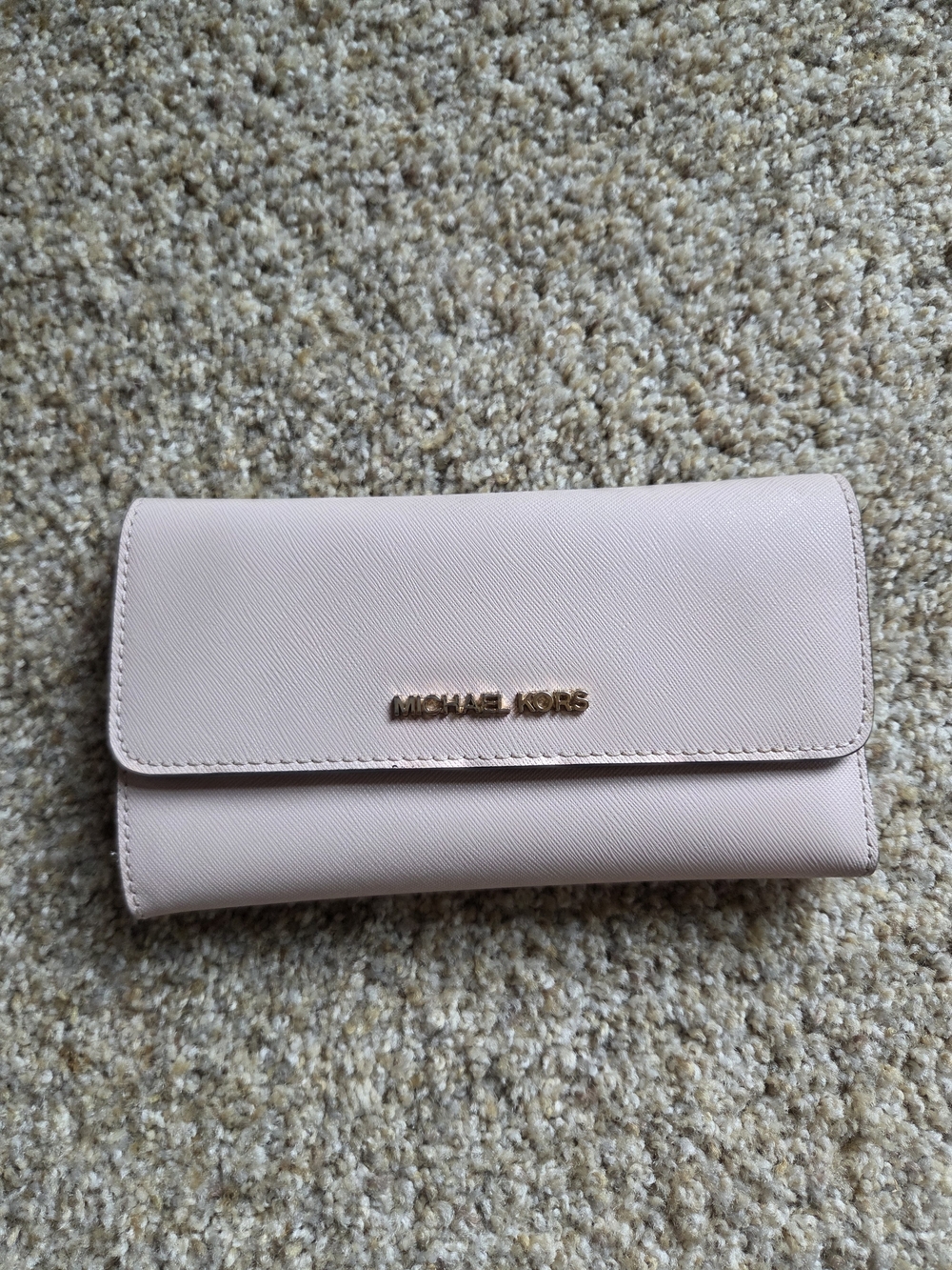 Michael Kors Blush Pink Leather Clutch Wallet